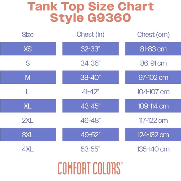 Comfort Colors Adult White Tank Top, 100% Cotton, Style G9360 Size M - Picture 5 of 6